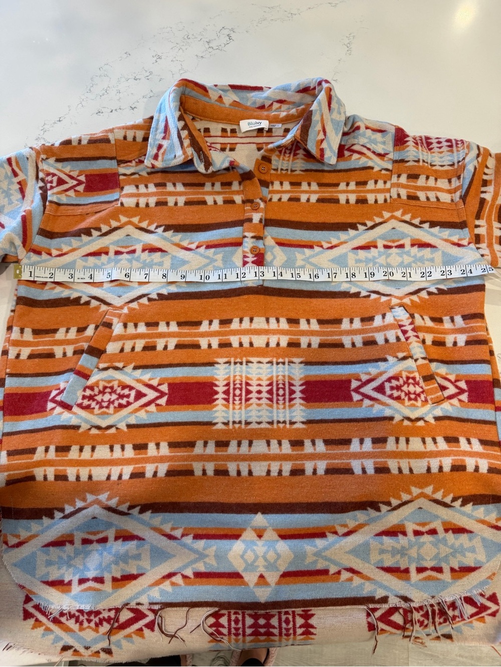 BluIvy Aztec Print Pullover Shacket - Picture 11 of 11